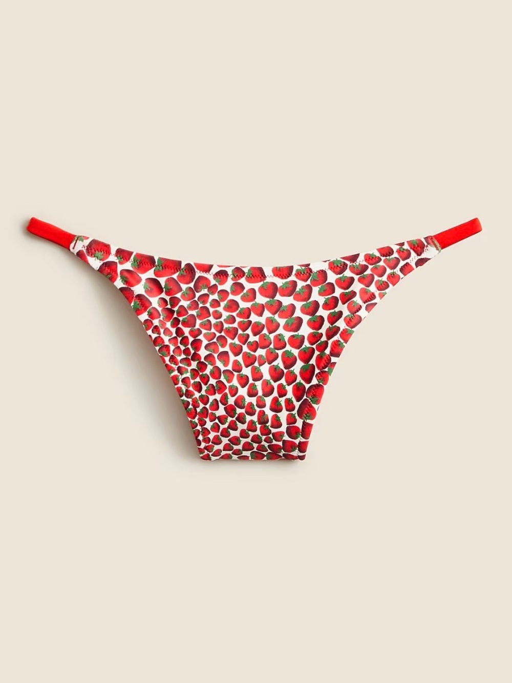 J.Crew red strawberry reversable suit bottoms